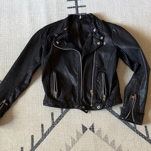 Women's Black Leather Jacket